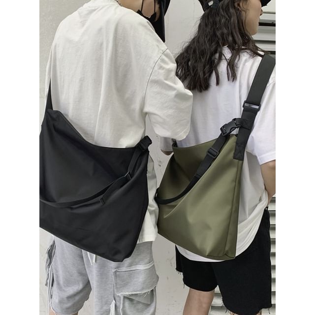 Plain Fabric Crossbody Bag