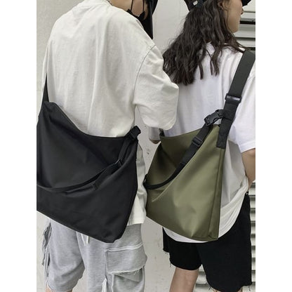 Plain Fabric Crossbody Bag