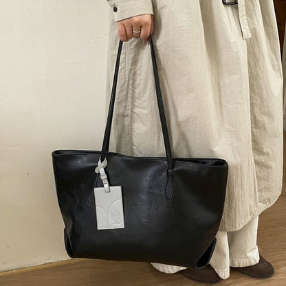 Faux Leather Tote Bag