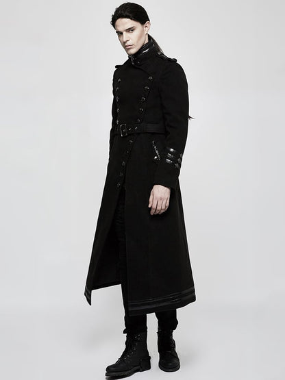 Military Jacket Black Worsted Men's Uniform