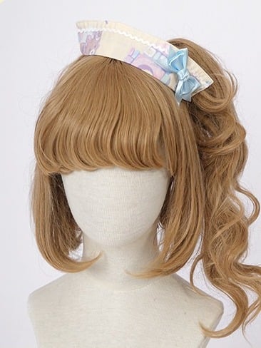 Lolita Hat with Bow Accents in Two Colors - Vcastle