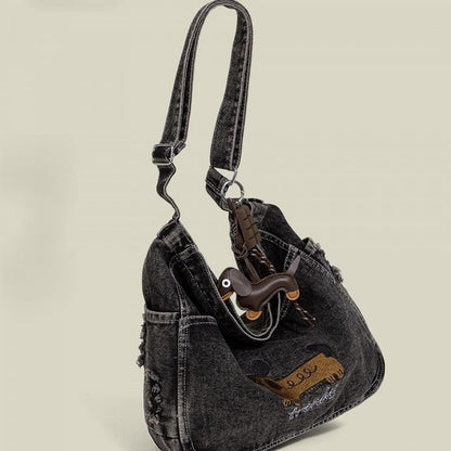 Colors Shoulder Embroidery Bag Dog 3