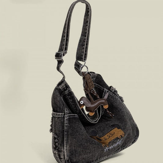 Colors Shoulder Embroidery Bag Dog 3