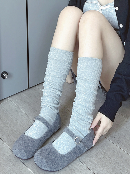 White Sweet Calf Socks