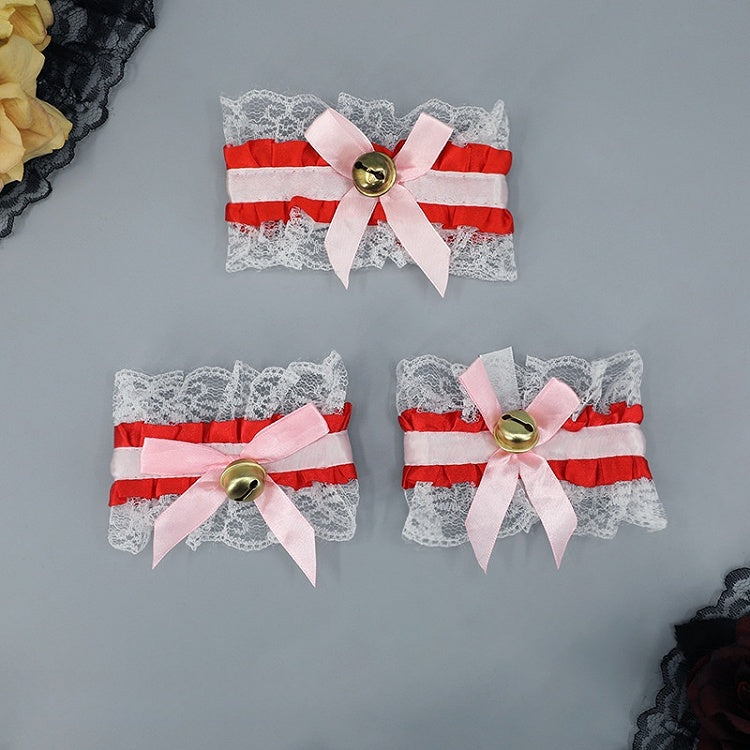 Cuffs Lace Choker Pair 12 + - of A Lolita Bell Wrist Set Colors
