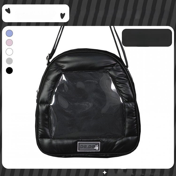Crossbody/Backpack Black Convertible Bag Ita