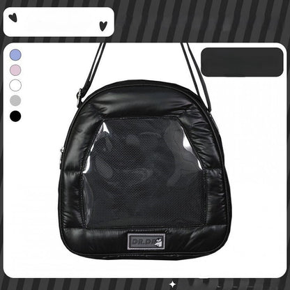 Crossbody/Backpack Black Convertible Bag Ita