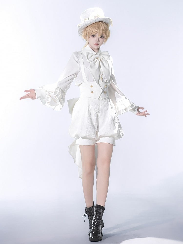 Hut Lolita Top Weiß Ouji Elegant