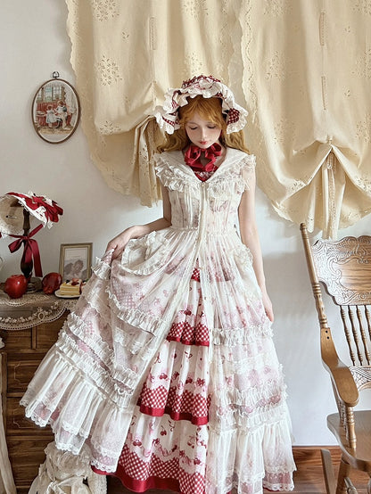 Weißes Überkleid mit Kapuze und Knopfleiste vorne