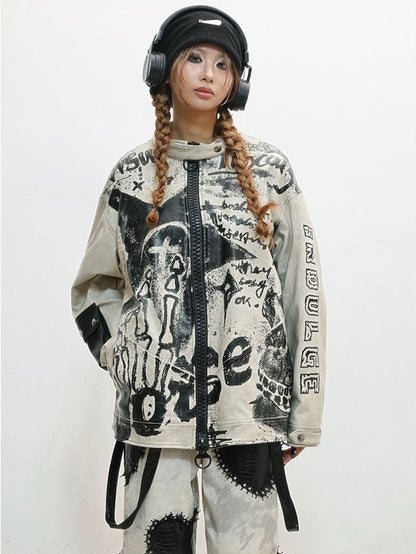 Letter Jacket Punk - Grey