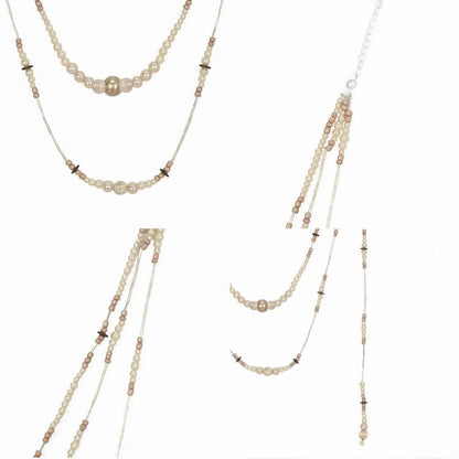 Goth Beaded Romantic Necklace Layered