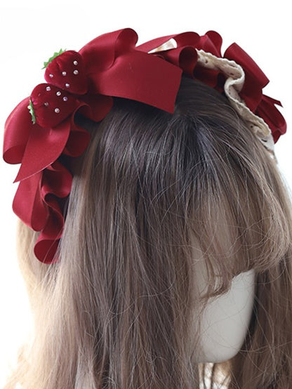 Sweet KC Lolita Bowknot Strawberry