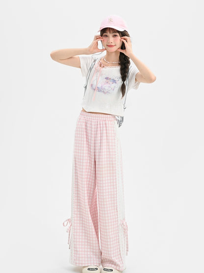 ロング/ショート 山羊座 星座プリント ホワイト コットン Tシャツ バージョン