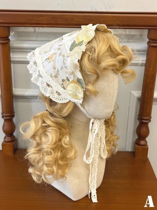 刺繍スカーフアップリケレモントライアングル