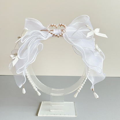 mit Drop Heart Options KC – Bead Large Lolita Color 6 und Center Accents Bow Tulle