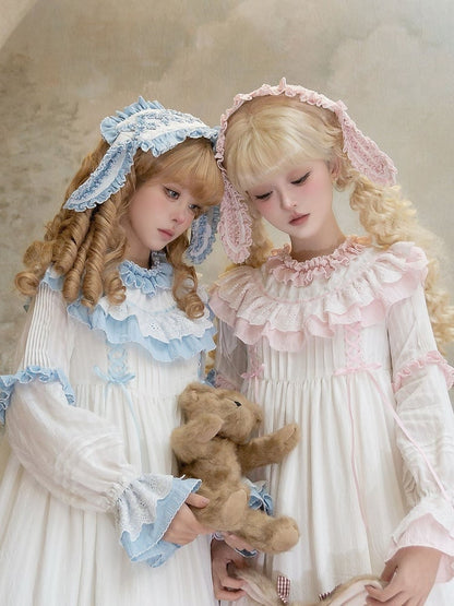 Pink Blue / Ears Drooping Hairband Sweet Bunny Lolita
