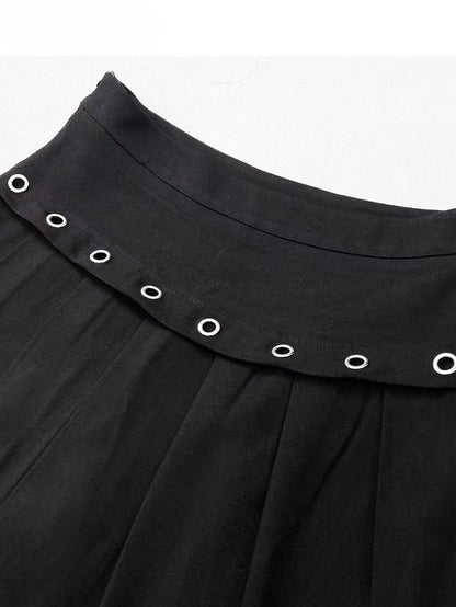 Flare Plissee Glamorous Bittersweet Silhouette Hose Schwarz Mit