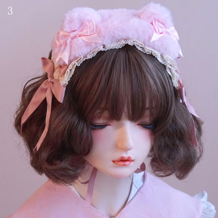 Optionen Spitzen-Haarband, Zierdetails, Schleife, 3 Bärenohren