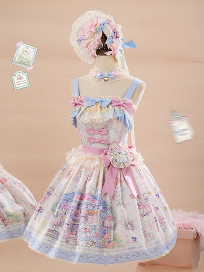Sweet Jumper Print Store Cute Puppy Skirt Toy Lolita