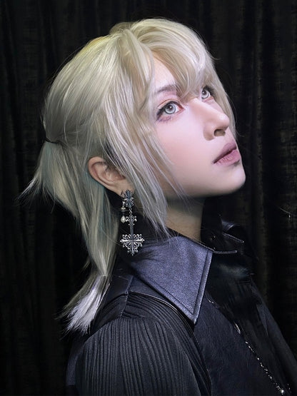 Länge Kurze Perücke Ouji 55CM Blond