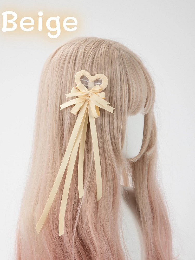 Clip Hair (Single Heart Bow