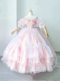 Dress Basque Plus Available Hanayome Waist Pink Lace-up Sizes Hime Gorgeous