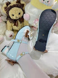 Shoes Green Mid-heel Bowknot 4.5cm Mint Lolita with Themed Bear in Sweet Details Brown