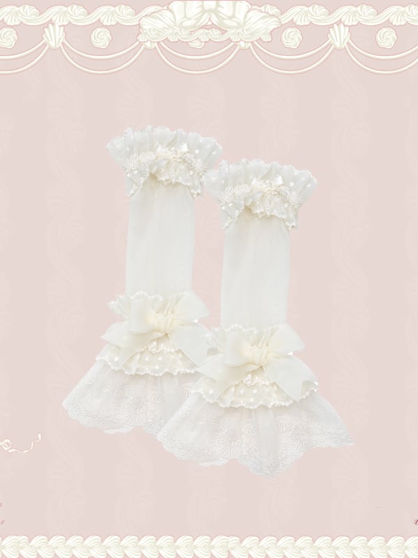 Cuffs Tulle Creamy Wrist