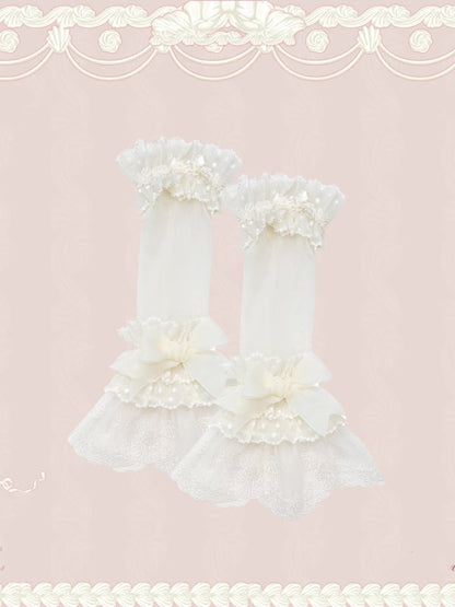 Cuffs Tulle Creamy Wrist