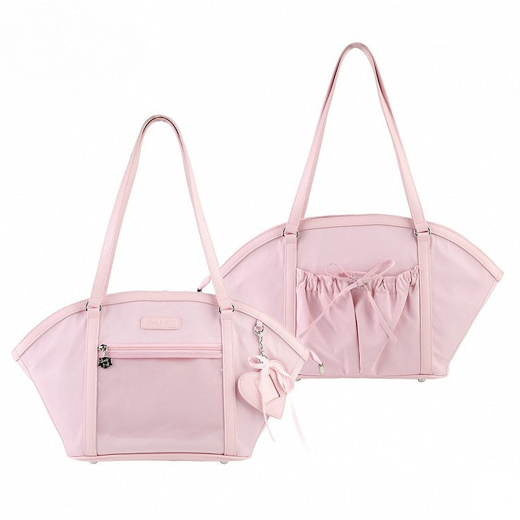 Bag Pink Shoulder Ita Fan-shaped