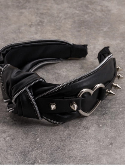 Gothic Buckle KC Studs Decorated Knot Black Design