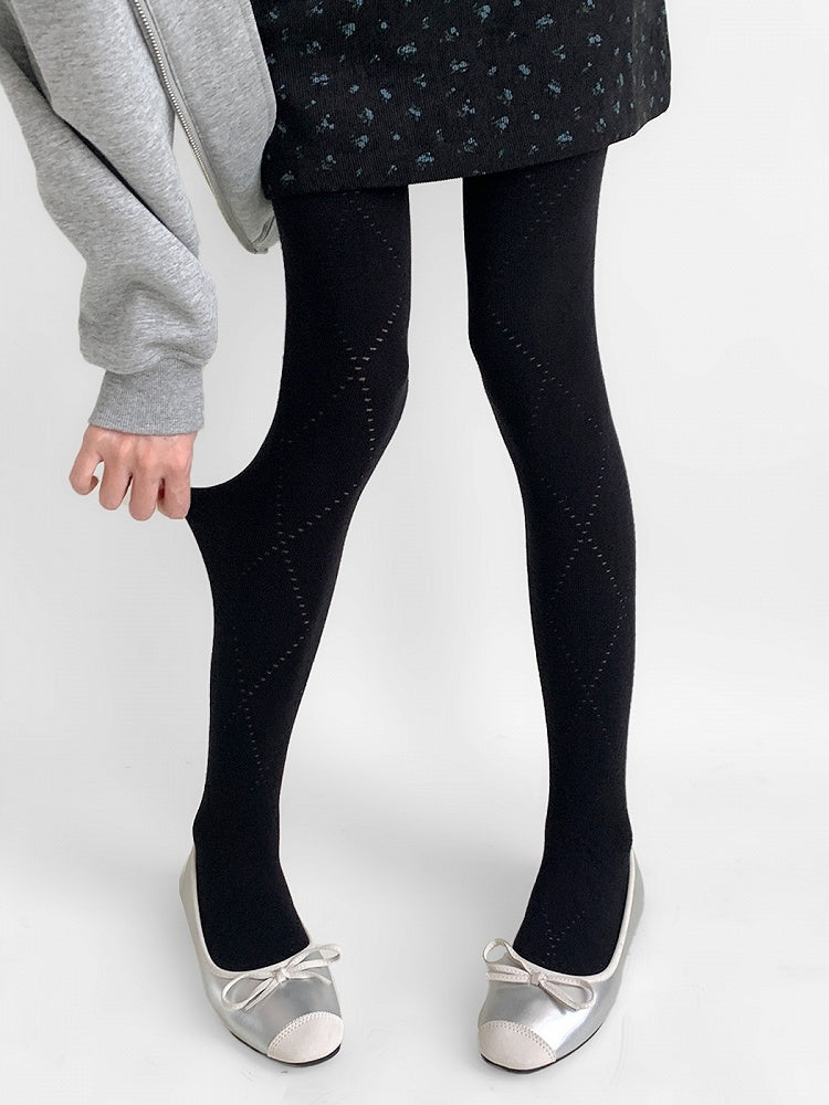 Tights Diamond Patterned Knitted Colors 4