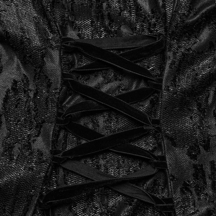 ブラックゴスデカダントニットジャケット