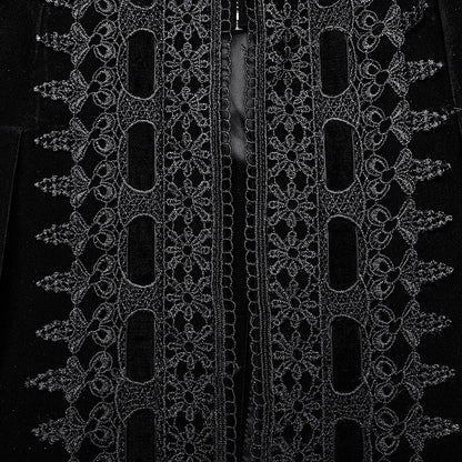 Coat Symmetric Gorgeous Black Goth