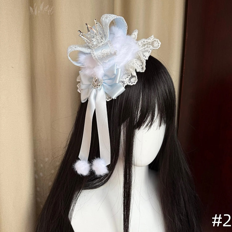 Lolita Four-Color Red Hime Mini Set Hat -