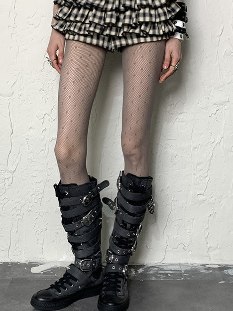 Strumpfhose Y2K Muster Optionen 4 Polka-Dot Farbe