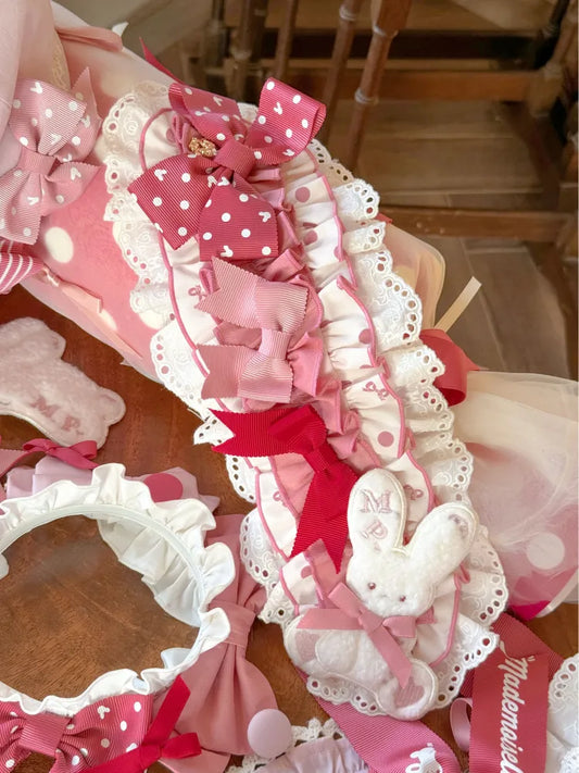 Pink Hairband Bowknots