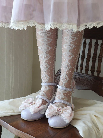 Detachable Decorated PurplePink Beaded And Polished Rhinestone