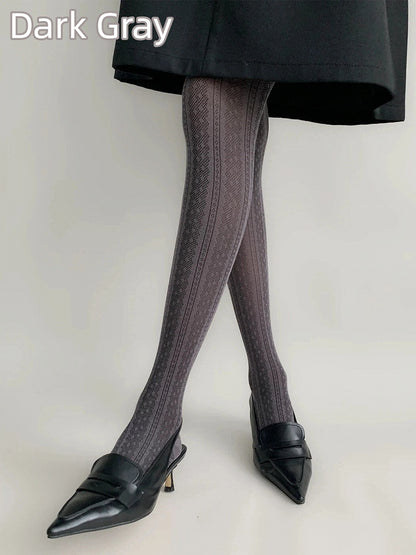Pattern Textured Tights (6 Colors) Knit