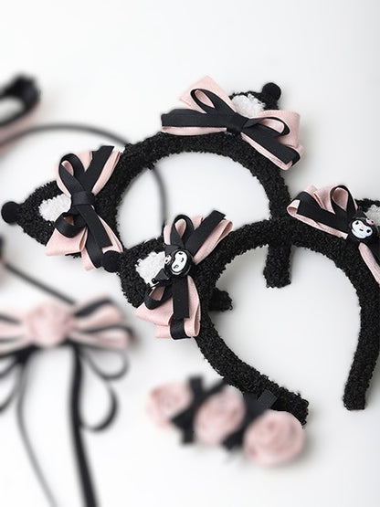 KC Ear Black 2 Lolita Pink Options Sweet-edgy Cat
