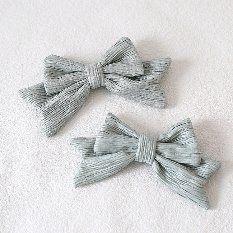 Green Cute / Light Hairclips Lolita Blue Bowknot Pink-Purple Mint