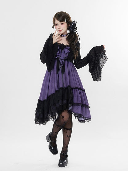 Sheer Bell Sleeve Cardigan with Self-Tie - Tan Tuan