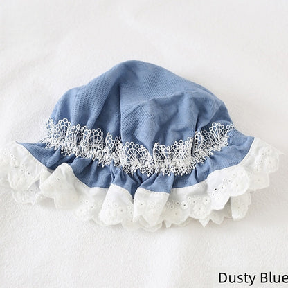 Hat White Colors Cute Baby Lace-Trimmed 12 Lolita With