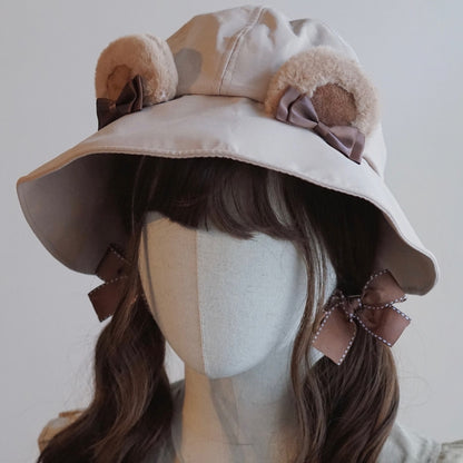 Bear Details Options Color Hat Ear Bowknot 4