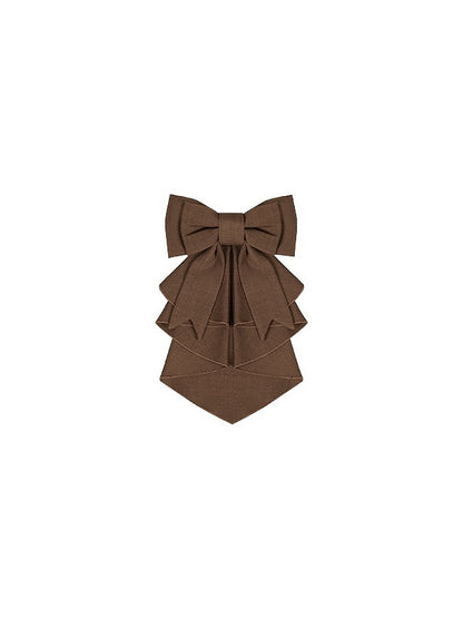 Jabot Bow Tie Brown
