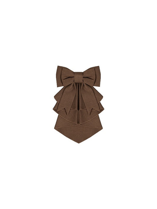 Jabot Bow Tie Brown