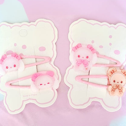Yume Kawaii Bunny Pattern Hairclips