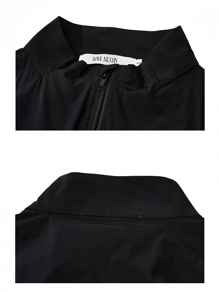 Black/White Visual System Summer Sun Protection Jacket with Buckle Straps - Nova nexus
