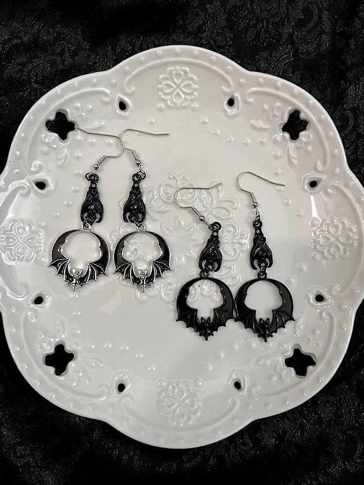 Bat Decoration Gothic Earrings 2 Colors
