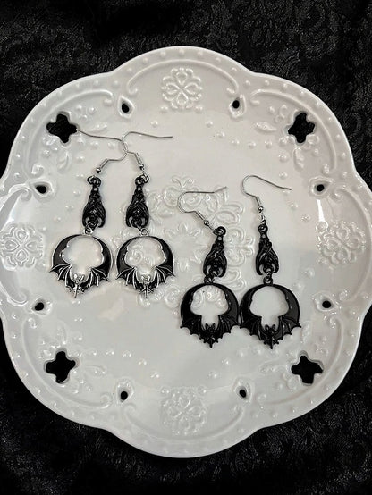 Bat Decoration Gothic Earrings 2 Colors